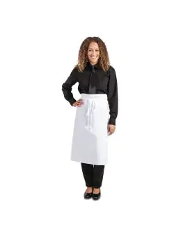 Kokssloof - Unisex - Regular Fit - Wit - 91.5 x 76.2 CM - Polyester/Katoen - Whites Chefs Clothing - A501