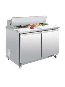 Saladette - 1/1 GN - 405 Liter - 2 deurs - H 109.7 x 122.5 x 76 CM - 230 V - RVS - Polar - GD882