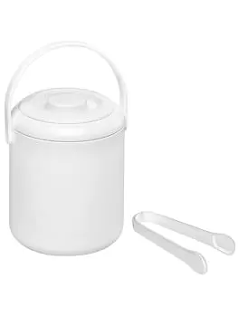 Ijsblokjesemmer - H 15 CM - 0.25 KG - Ø12.5 CM - Polypropyleen - Wit - 0.5 Liter - 064040