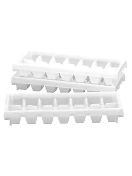 Ijsblokjesbak - H 4.3 x 28.5 x 11.5 CM - 0.234 KG - Polyethyleen - Wit - Denox - 850021