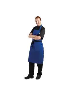 Halterschort - Unisex - Kobaltblauw - 71 x 97 CM - Polyester/Katoen - Whites Chefs Clothing - A542