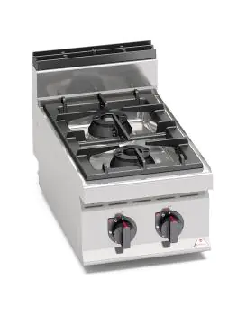 Horeca gasfornuis - 2 pits - Max power - Tafelmodel - Berto's - G7F2BP