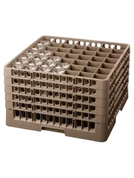 Vaatwaskorf voor glaswerk - 49 vakken - 50 x 50 x 30.6 cm - Bartscher - 5355