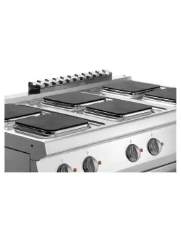 Fornuis - 6 Pits - Met oven - Gietijzer - Bartscher - 286347