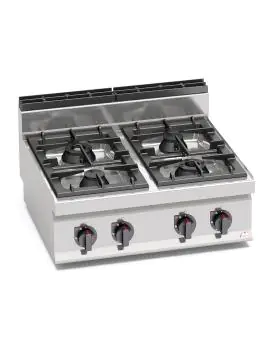 Horeca gasfornuis - 4 pits - High power - Tafelmodel - Berto's - G7F4B