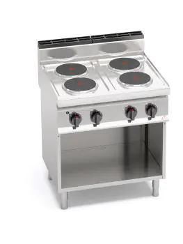 Horeca kooktafel - Elektrisch - 4 pits - Berto's - E7P4M