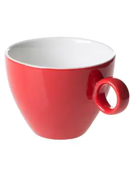 Kop - 23 CL - 6 Stuks - Rood - Maastricht Porselein - Bart Colour Cafe - 531403