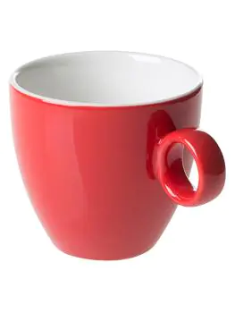 Kop - 17 CL - 6 Stuks - Rood - Maastricht Porselein - Bart Colour Cafe - 531385