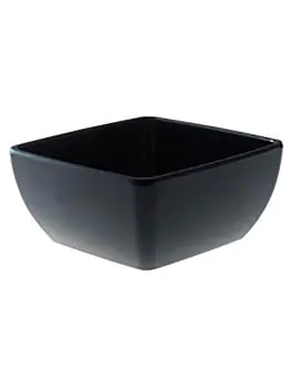 Schaal - H 6 x 13 x 13 CM - 6 stuks - Zwart - Truyts - Melamine - 518838