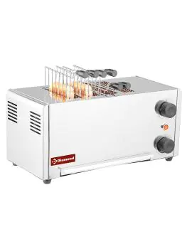 Broodrooster - 4 sleuven - RVS - Diamond - D4CM-XP