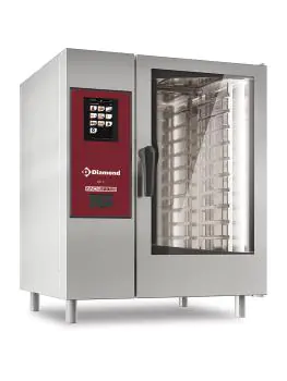 Combisteamer met boiler - Stoom en Convectie - Gas - 10 x 1/1 GN - Zelf reiniging - Diamond - SBGT/XC-10