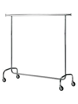 Kledingrek - Verchroomd - Op wielen - Diamond - PVD/C