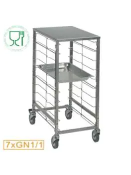 Regaalwagen - 7 x 1/1 GN - RVS - Diamond - CG17/B