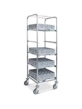 Wagen vaatwaskorven - 5 Niveau's - Mand 50 x 50 CM - Diamond - CCL-5P