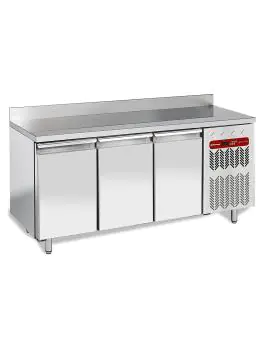 Vrieswerkbank - 3 deurs - 405 Liter - 1/1 GN - H 90 x 180.5 x 70 CM - Motor rechts - Diamond - TG3B/HA-R2