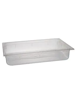 Gastronormbak - 1/1 GN - 13 Liter - H 10 x 53 x 32.5 CM - Polypropyleen - Transparant - -40°C / +95°C - Caterchef - 853831