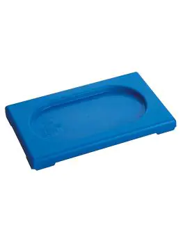 Deksel Gastronorm - 1/9 GN - 17.6 x 10.8 CM - Polypropyleen - Blauw - -40°C / +95°C - Standaard - Caterchef - 853889