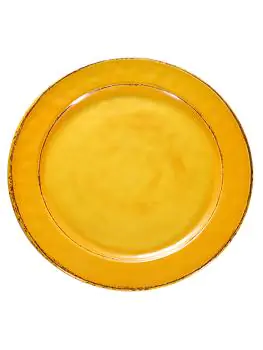 Bord - H 2.5 CM - 0.301 KG - Ø28 CM - Melamine - Geel - 060181