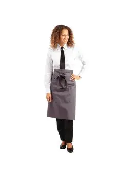 Sloof - Unisex - Grijs - 100 x 70 CM - Polyester/Katoen - Whites Chefs Clothing - B158