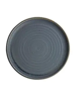 Bord - 6 stuks - Blauw - Ø 26.5 x H 2.4 CM - Steengoed - Olympia - FA303