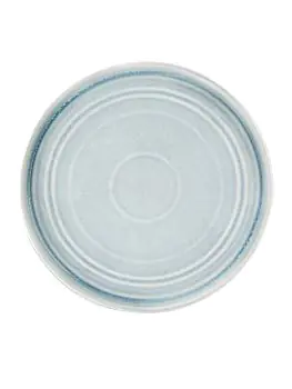 Bord - 4 stuks - Ijsblauw - Ø 27 x H 2.3 CM - Porselein - Olympia - FB569