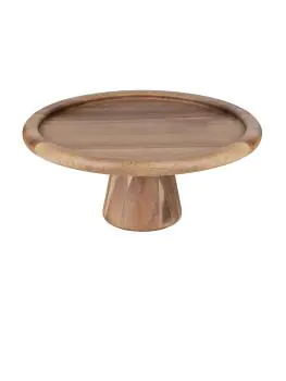 Taartplateau - H 12.7 CM - Acaciahout - Olympia - FE150