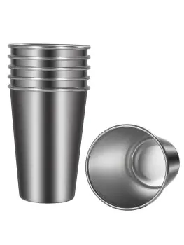 Drinkbeker - 6 Stuks - RVS - Bar Professional - DCUP500