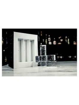 Ijsblokjesvorm - 3 x Rechthoek - 13.5 CM - Bar Professional - Clear Ice - YCIBSP3