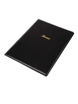 Menumap - A4 - Zwart - H 31.5 x 23.5 x 1.1 CM - PVC - Olympia - E217
