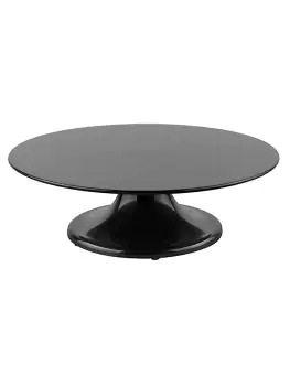Taartstandaard - H 10 CM - 0.658 KG - Ø32 CM - Melamine - Zwart - 050052
