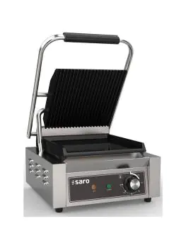 Contactgrill - RVS - 230V - H 19 x B 32 x D 41 CM - Saro - 443-10001