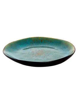 Bord - Ø20.5 CM - 6 Stuks - Turqoise - Palmer - Lotus - 531015