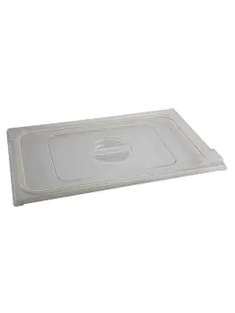Deksel Gastronorm - 1/1 GN - 53 x 32.5 CM - Polycarbonaat - Transparant - -100°C / +100°C - Met Siliconen Afdichtrand - Caterchef - 953018