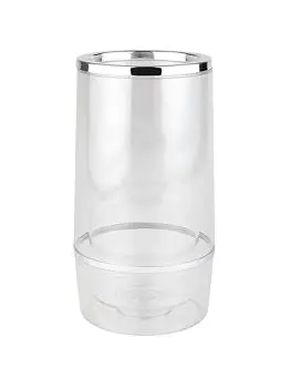 Wijnkoeler - H 23 CM - 0.38 KG - Ø12 CM - polystyreen - Transparant - 130060