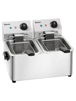 Friteuse - 2 x 4 Liter - 230V - Bartscher - A162412E