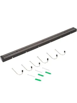 Messenmagneet - 6 Haken - Zwart - L 60 CM - G-Line