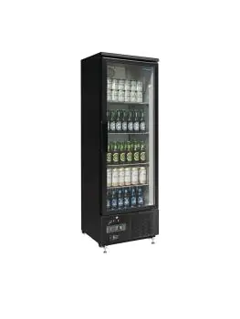 Koelkast - 307 Liter - 1-Deurs - Glazen Deur - Zwart - Polar