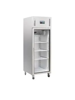 Koelkast - 1-Deurs - Glazen Deur - RVS - Polar