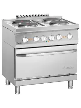 Fornuis - 4 Pits - Met Oven - Gietijzer - Bartscher - 286234W