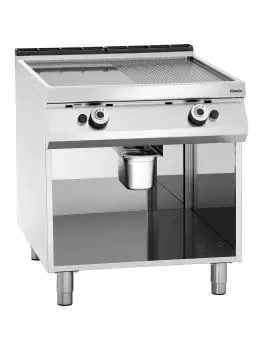 Bakplaat - Gas - 2 Zones - Glad/Geribbeld - Bartscher - 2955061