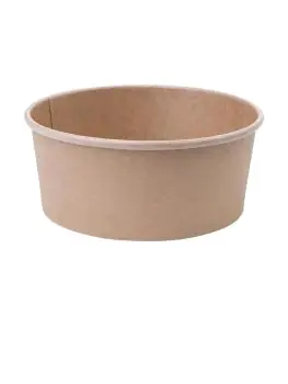 Wegwerp Saladeschaal - 0.75 Liter - 300 stuks - H 6.2 CM - Papier - Fiesta Green - FB197
