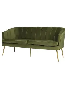 Sofa Relax - 2 Zits - Olijfgroen - Velvet - B 170 CM - G-Line