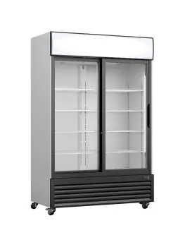 Koelkast - 643 Liter - Glazen Deur - Zilver - Saro