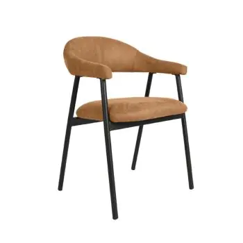 Stoel - Amalia - Micro Suede - Cognac - G-Line