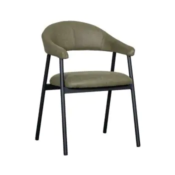 Stoel - Amalia - Micro Suede - Mosgroen - G-Line