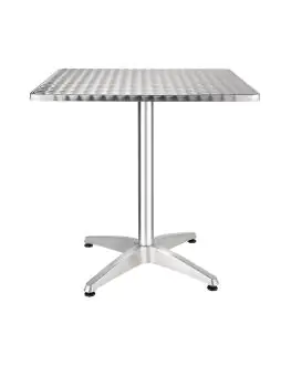 Tafel - H 72 x 70 x 70 CM - RVS/Aluminium - Bolero - CG834