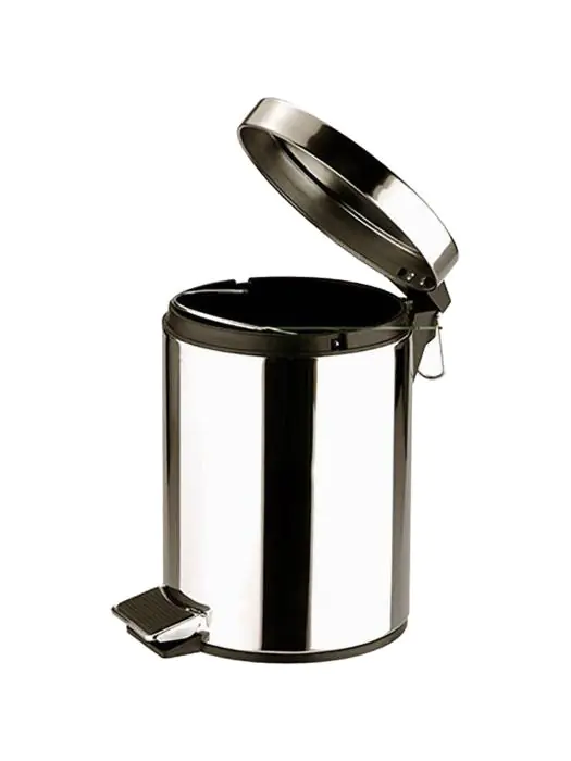 Pedaal Afvalbak - H 27 CM - 0.73 KG - Ø17 CM - RVS - 3 Liter - 861600 E861600 €8.50 Afvalbakken