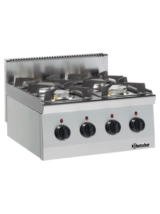 Gasfornuis - 4 pits - Bartscher - 1317463 1317463 €1,329.00 Bartscher 600 line