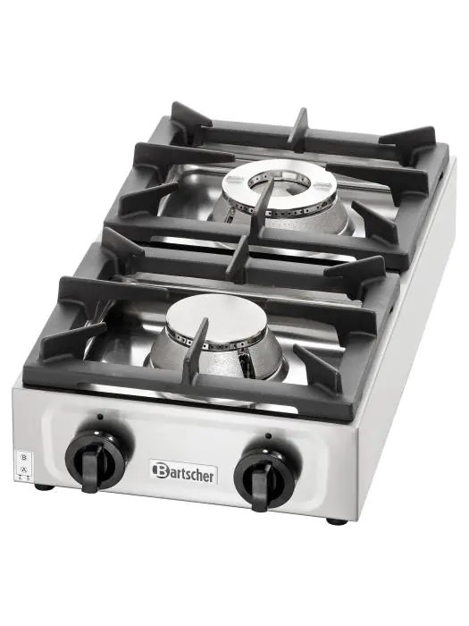 Gasbrander - 2 pits - Bartscher - 1057503 1057503 €1,079.00 Gas kookplaat