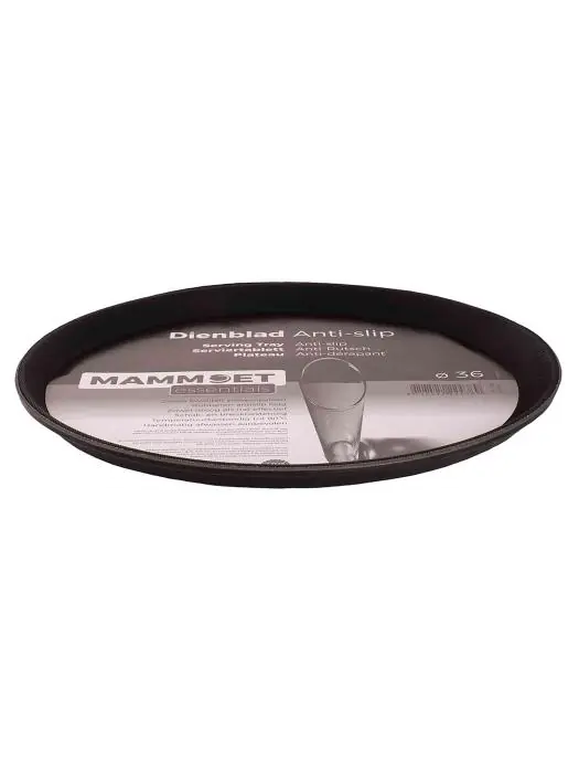 Dienblad - Ø36 CM - Zwart - Mammoet - Easy - 531196 W531196 €5.59 Bier dienbladen